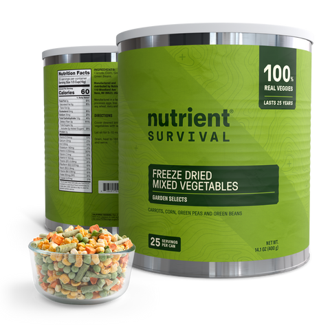 Freeze Dried Mixed Vegetables #10 Can – lifestyle photo