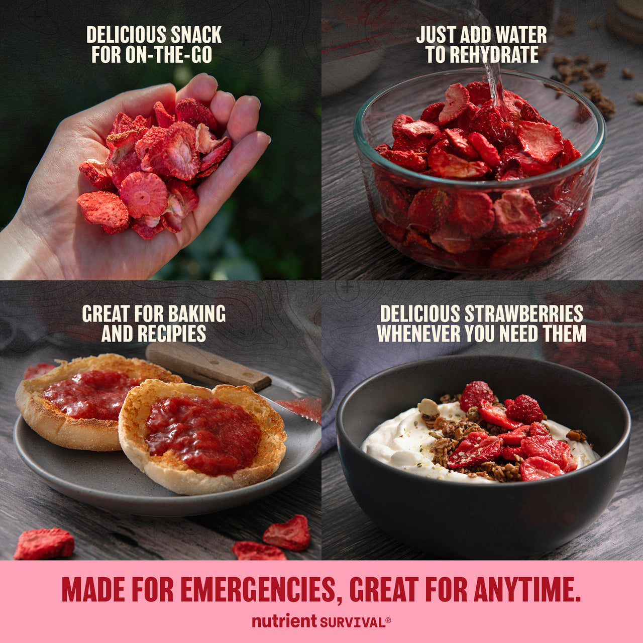 Freeze Dried Strawberry Slices #10 Can