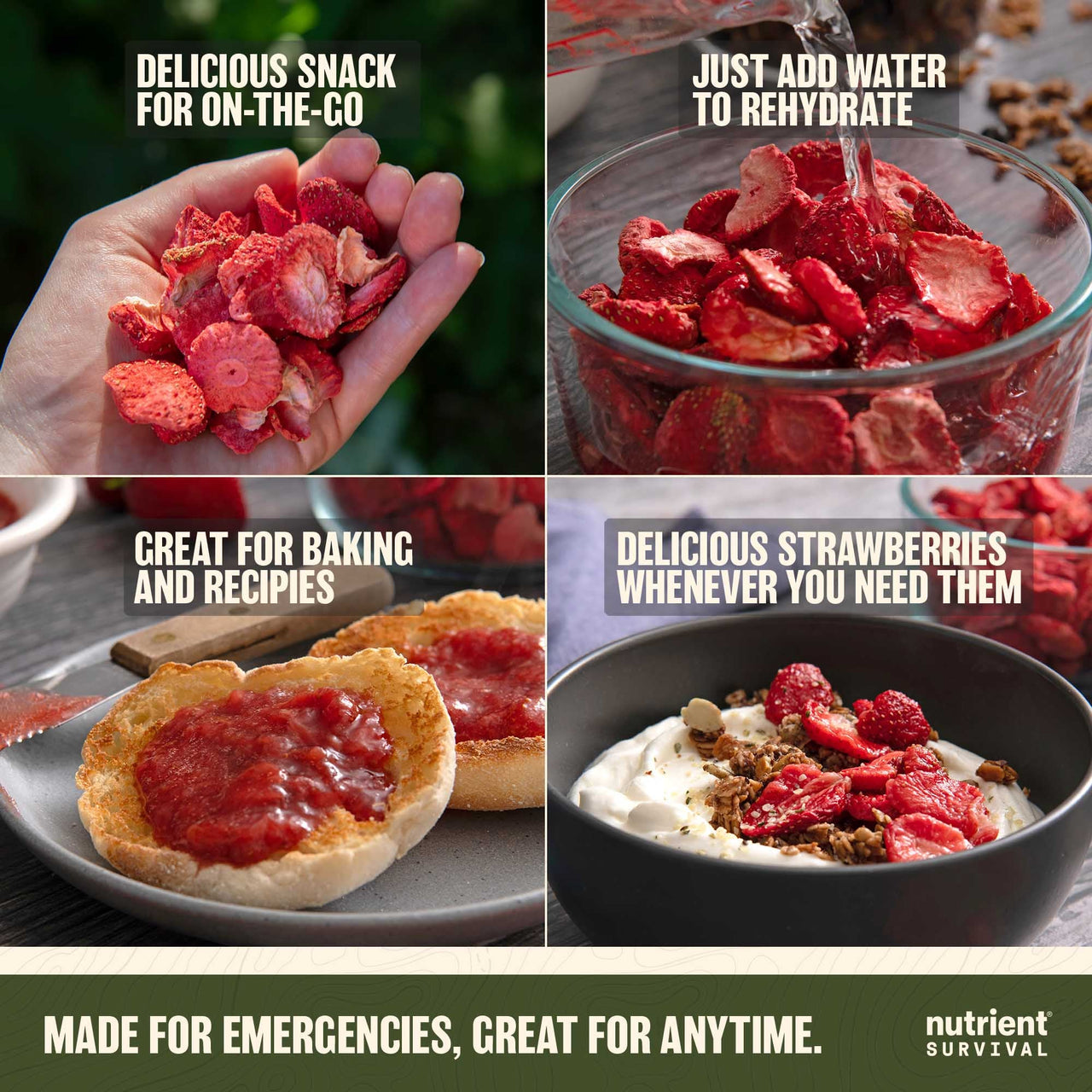 Freeze Dried Strawberry Slices #10 Can – product photo 6