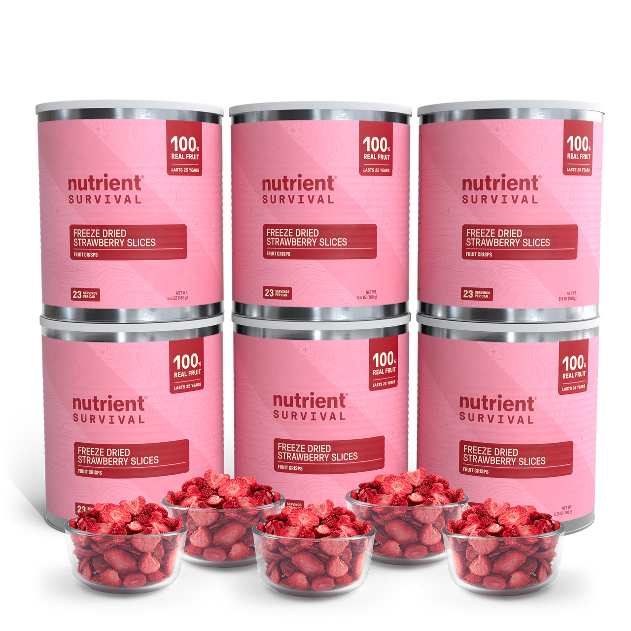 Freeze Dried Strawberry Slices 6 Cans