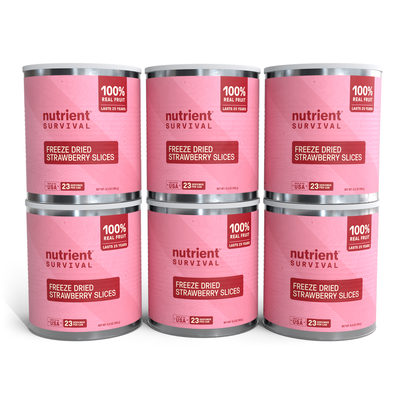 Freeze Dried Strawberry Slices 6 Cans