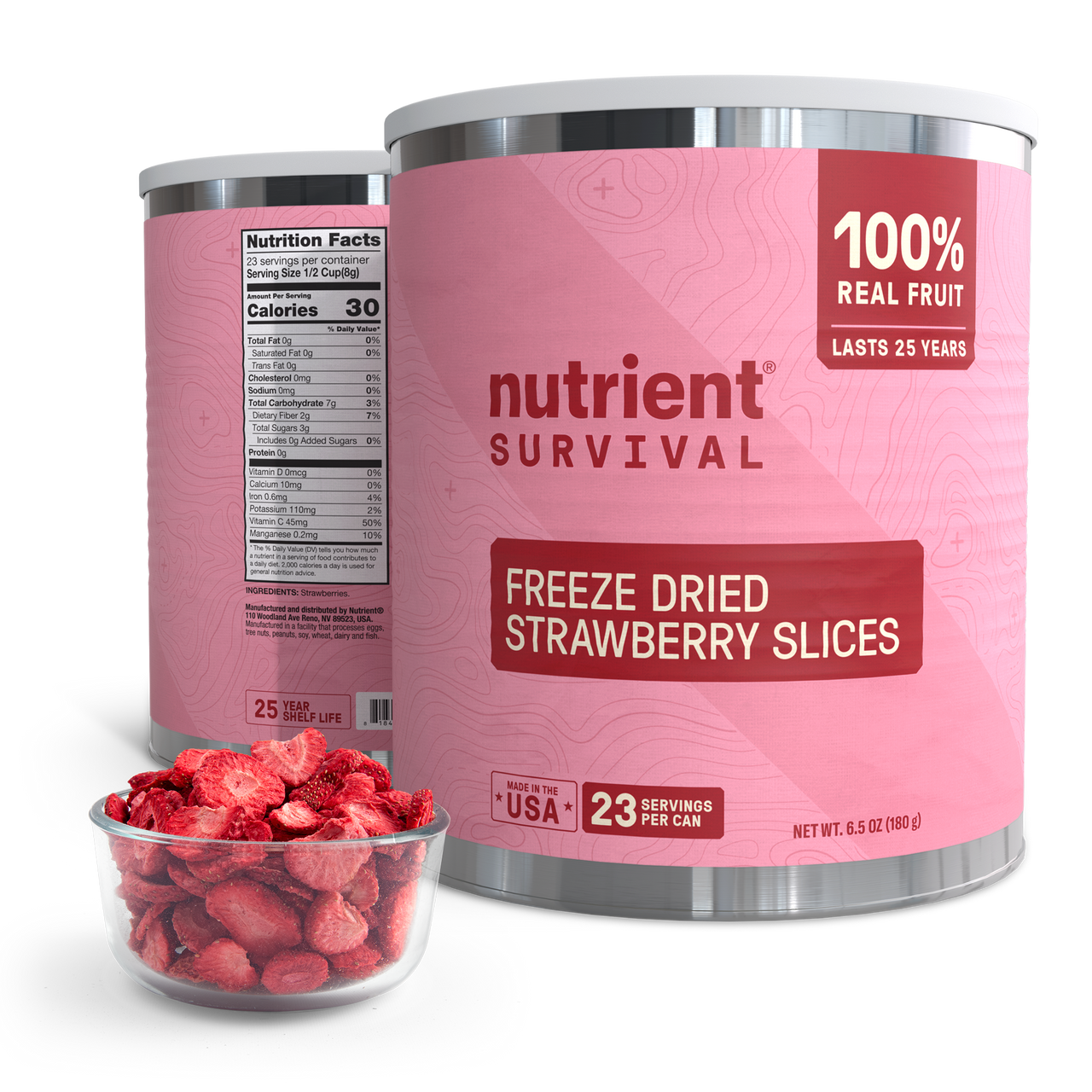 Freeze Dried Strawberry Slices #10 Can