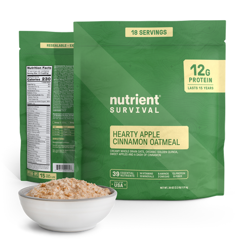 Protein Oatmeal - Apple Cinnamon Pantry Pack – storage shelf life