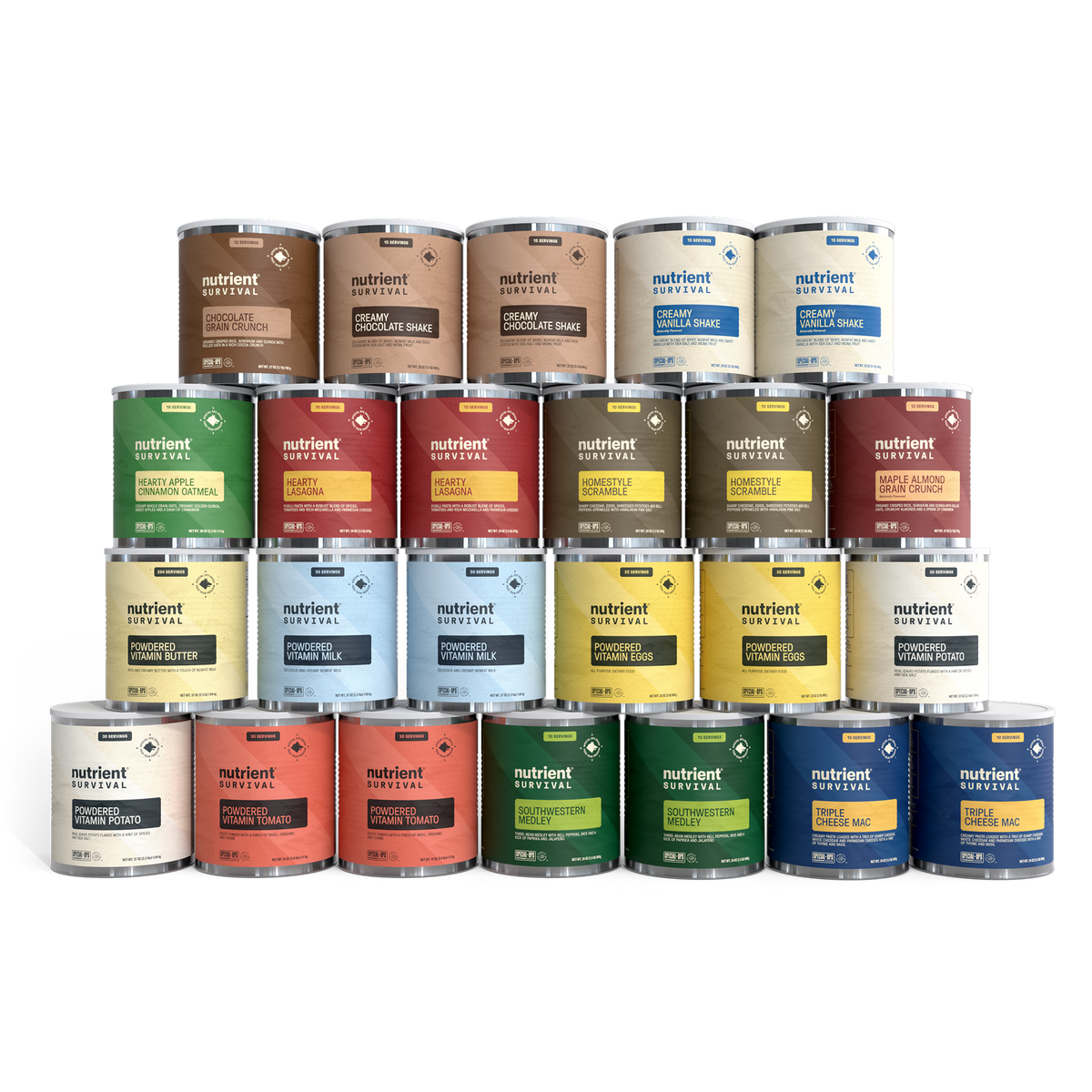Re-Nutriv 5点セット 60-Day Max Variety Emergency Food Kit – Nutrient Survival