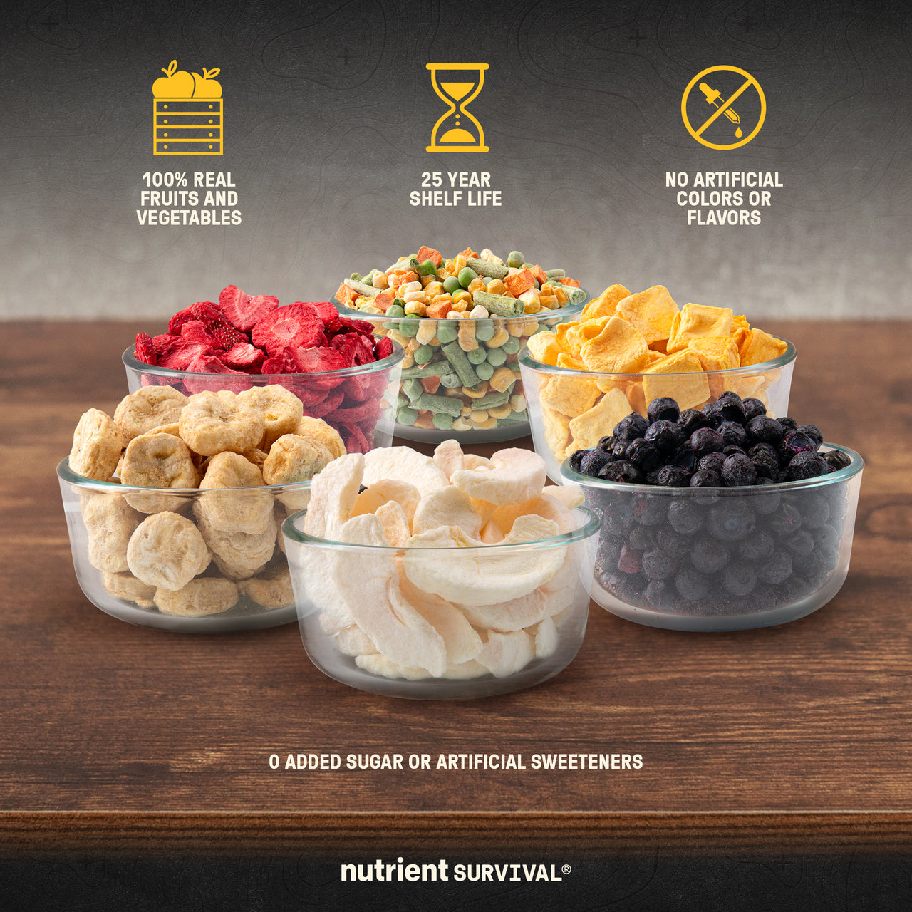 Freeze Dried Fruit and Vegetable Bundle – Nutrient Survival
