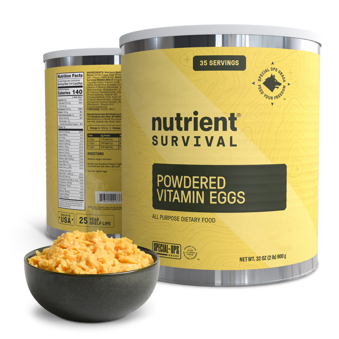 Powdered Vitamin Eggs #10 Can