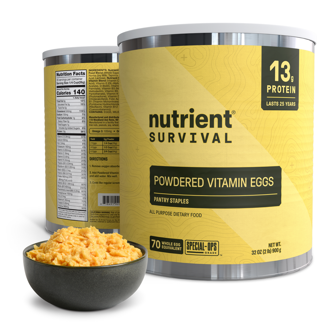 Powdered Vitamin Eggs #10 Can