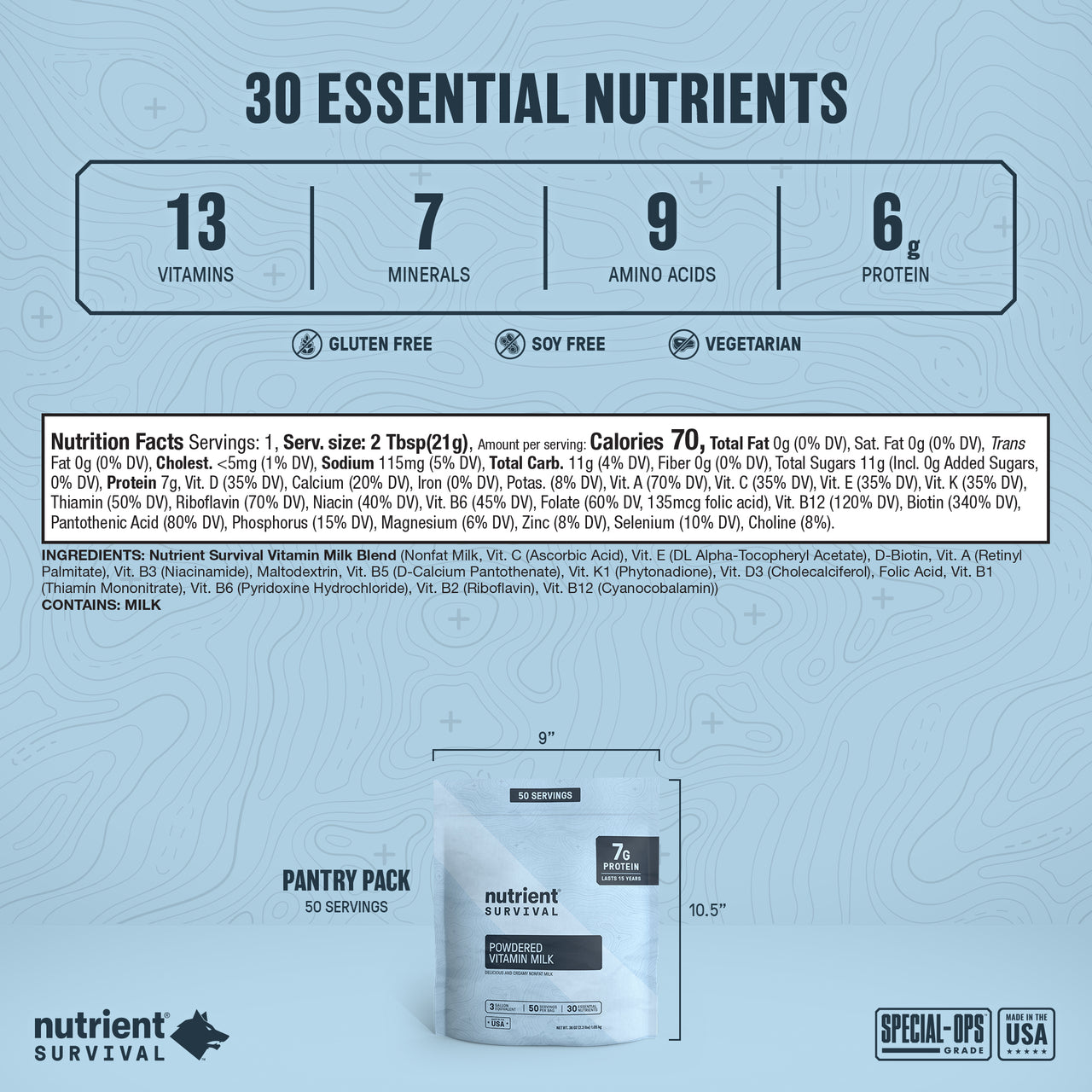 Powdered Vitamin Milk Pantry Pack