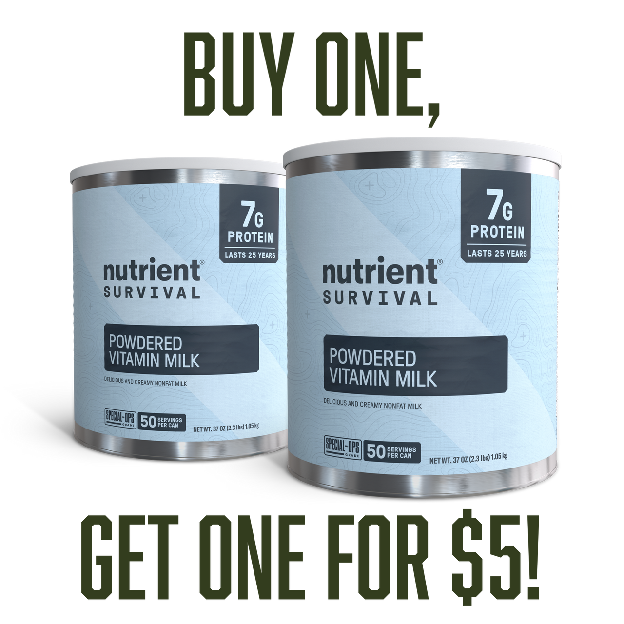 Powdered Vitamin Milk #10 Can BOGO5 Bundle