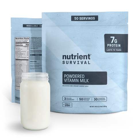 Powdered Vitamin Milk Pantry Pack – storage shelf life