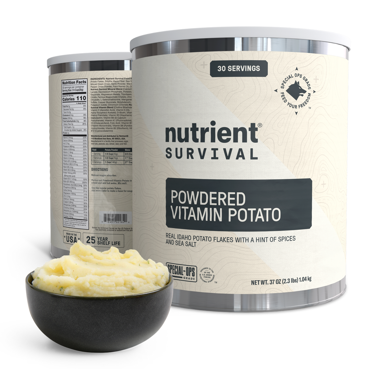 Powdered Vitamin Potato #10 Can