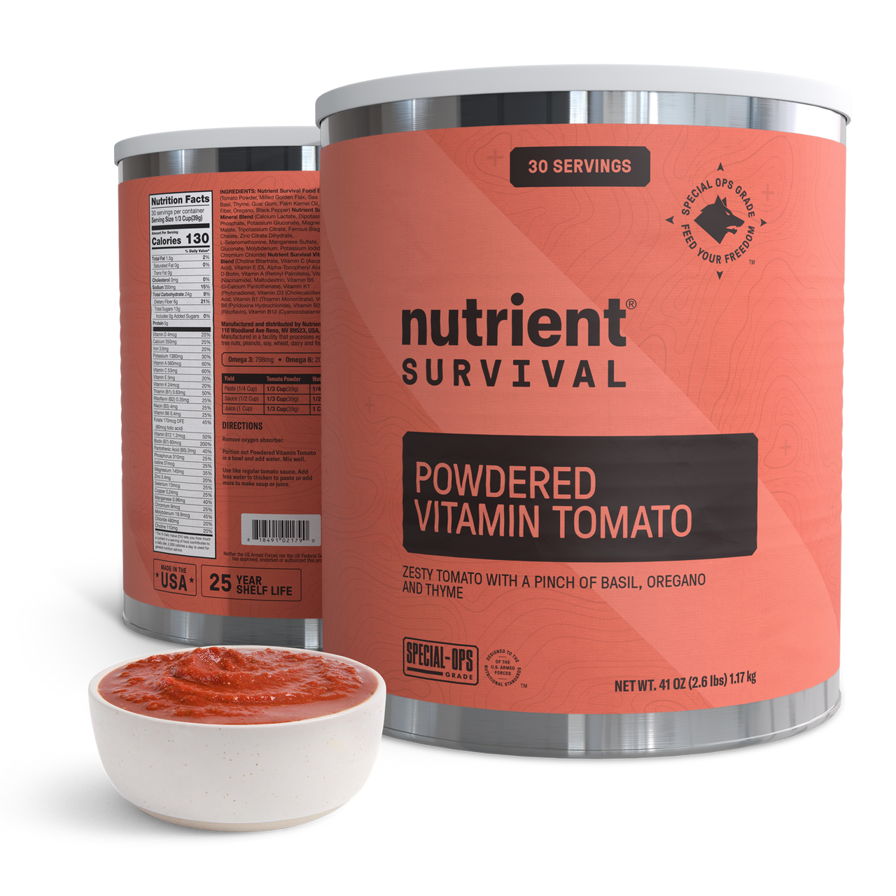 Powdered Vitamin Tomato #10 Can