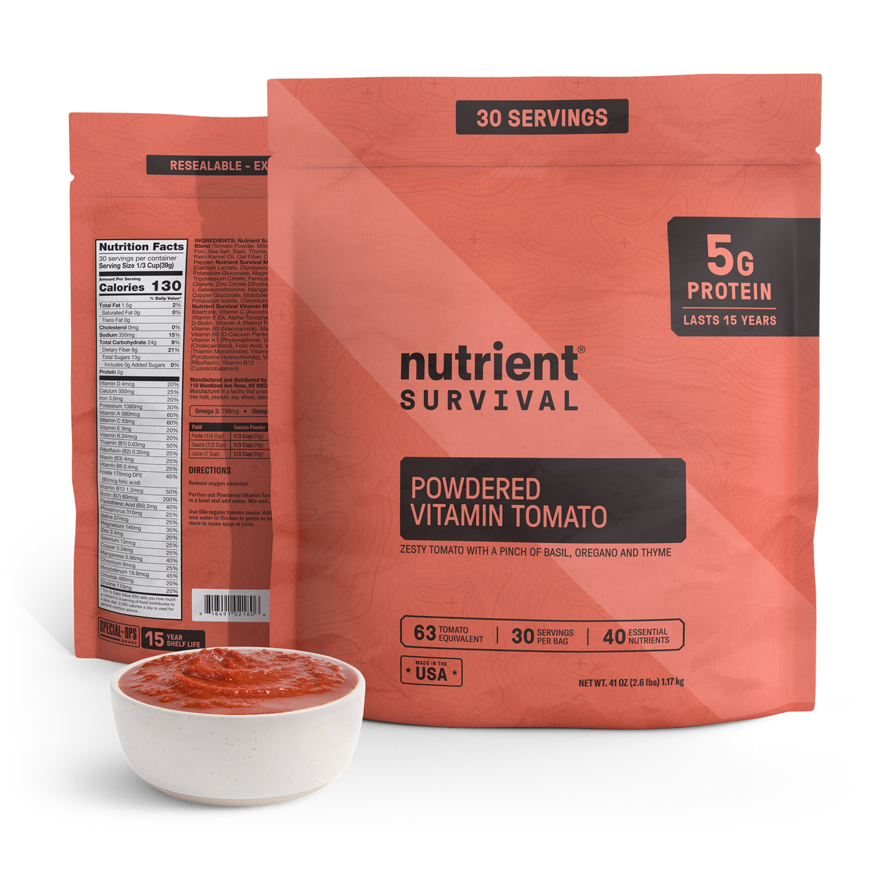 Powdered Vitamin Tomato Pantry Pack