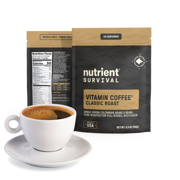 Instant Vitamin Coffee Classic Roast Bulk Pouch 30-Cups