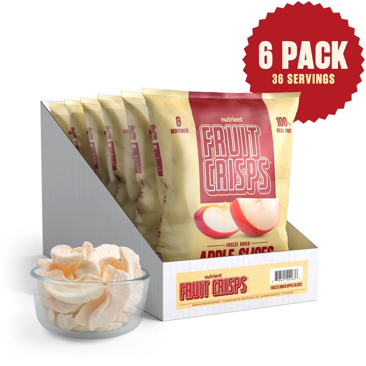 Apple Fruit Crisps 6-Pack