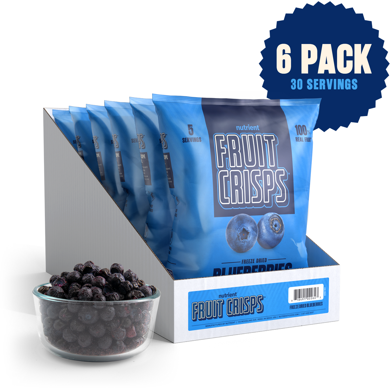 Blueberry Fruit Crisps 6-Pack