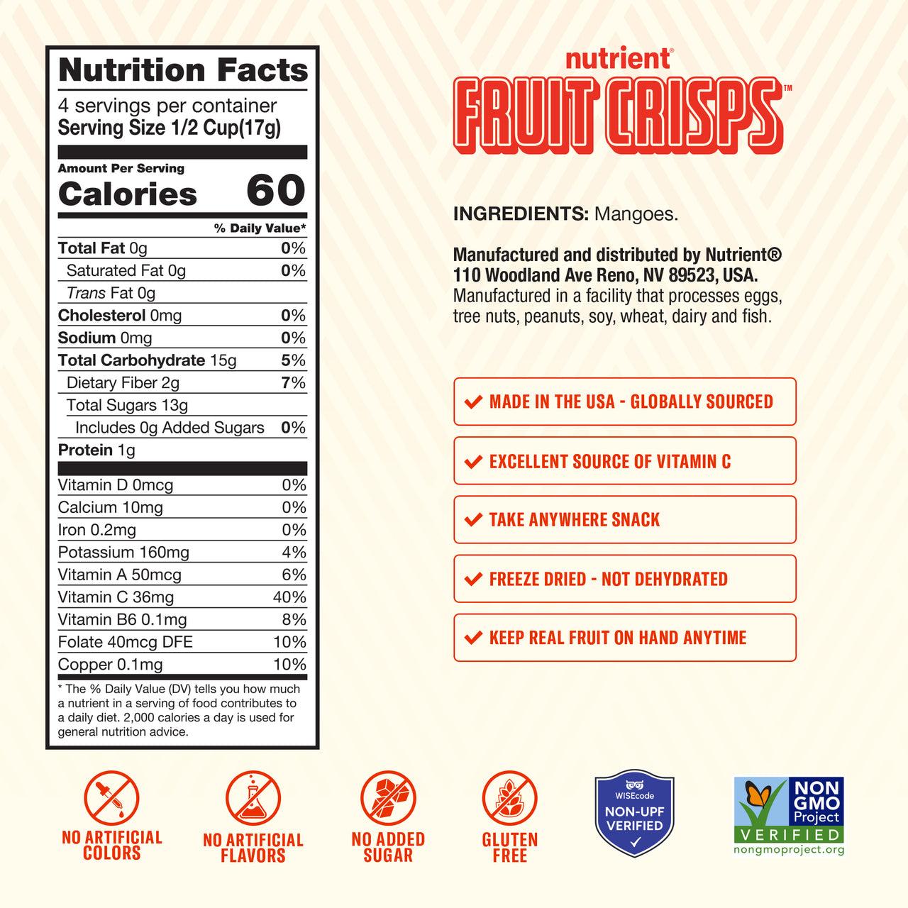 Mango Fruit Crisps 6-Pack
