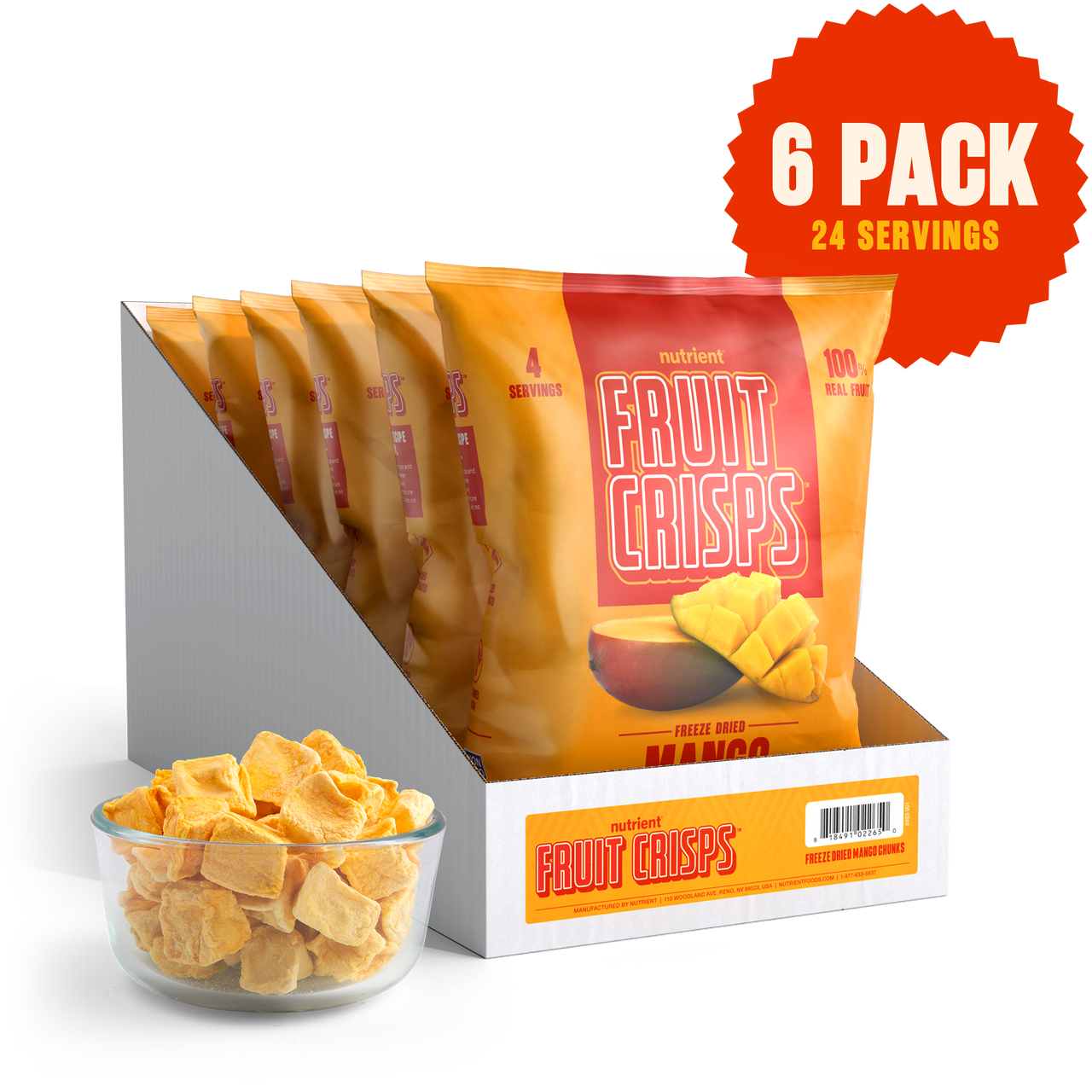 Mango Fruit Crisps 6-Pack
