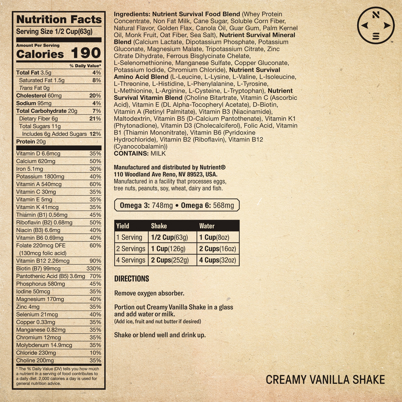 Creamy Vanilla Shake Singles 5-Pack