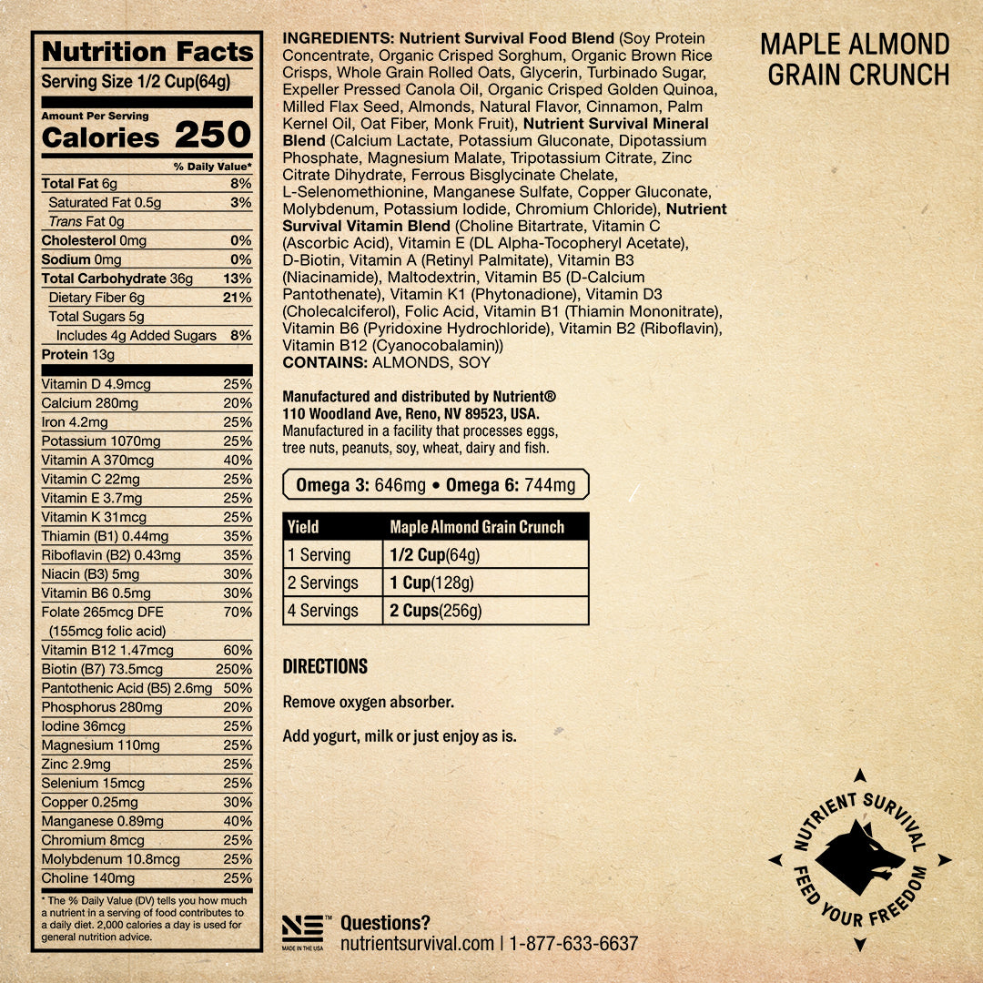 Maple Almond Grain Crunch Singles 5-Pack