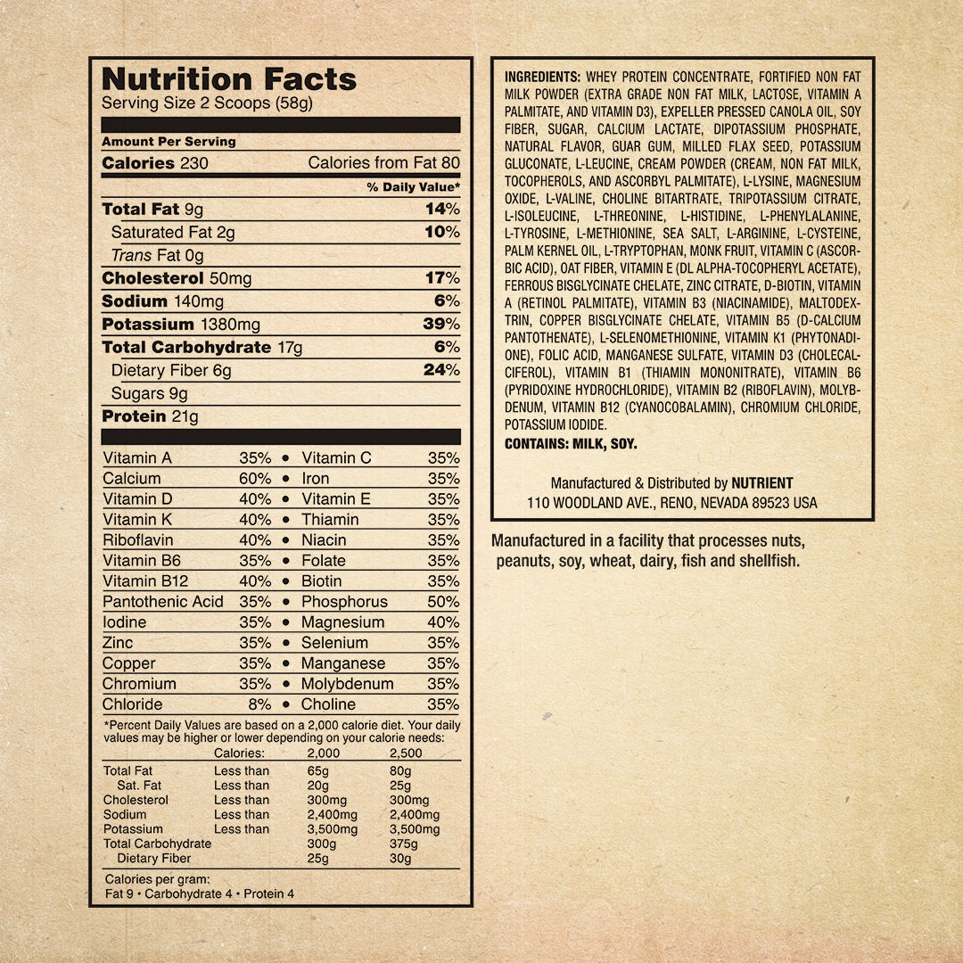 Nutrient Shake 5-Pack - Vanilla